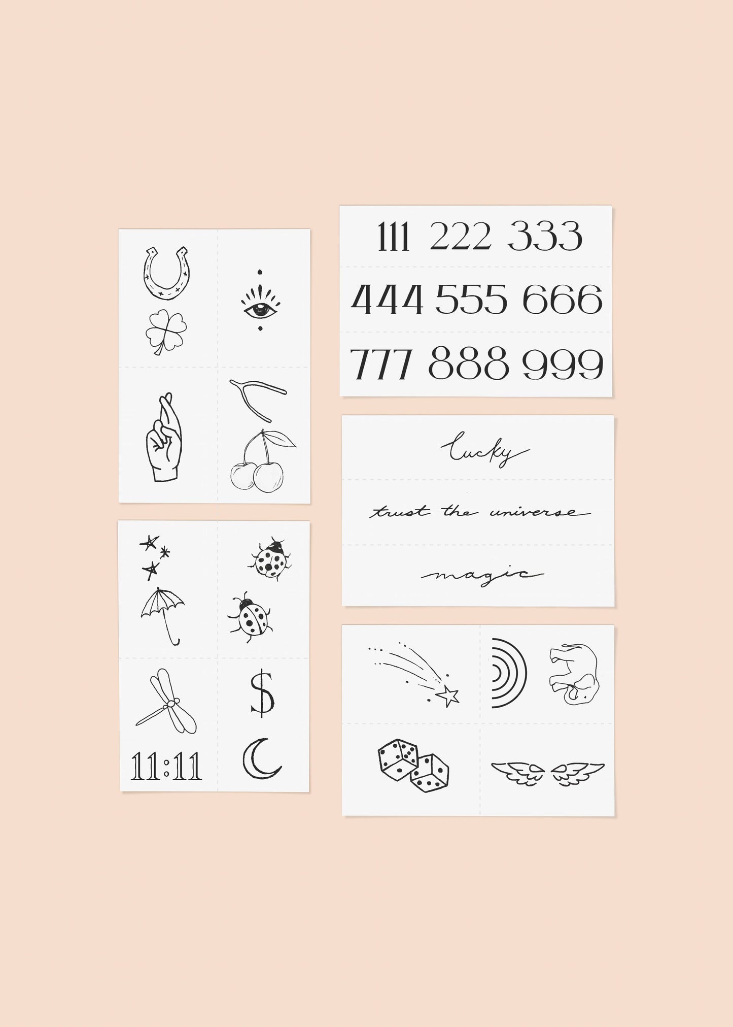 INKED by Dani - Lucky Girl Temporary Tattoo Pack