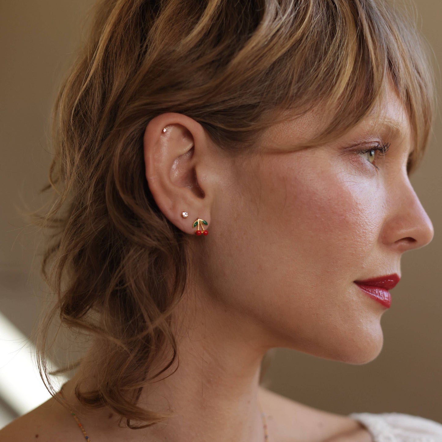 Cherry Stud Earrings - Amano Studio