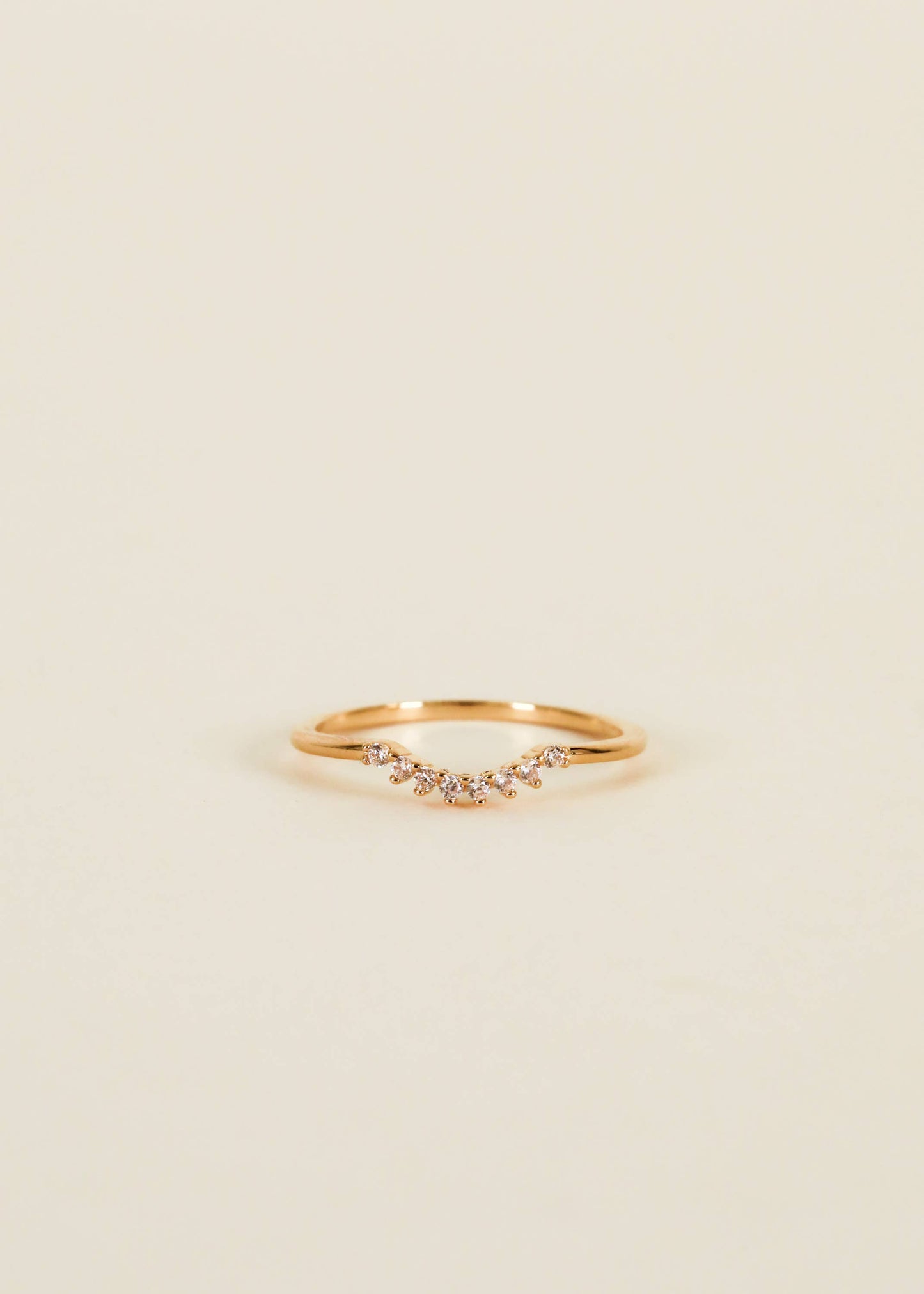 Ring - Arched Crown - Champagne