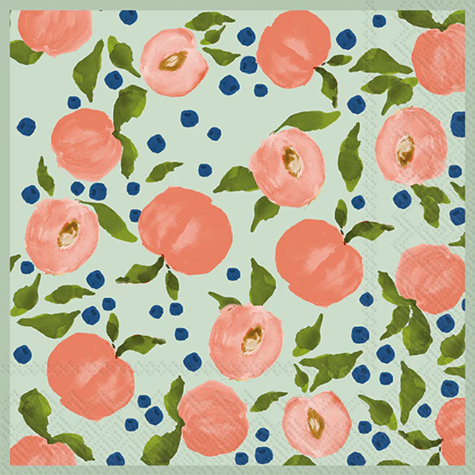 Peaches Lunch Napkins