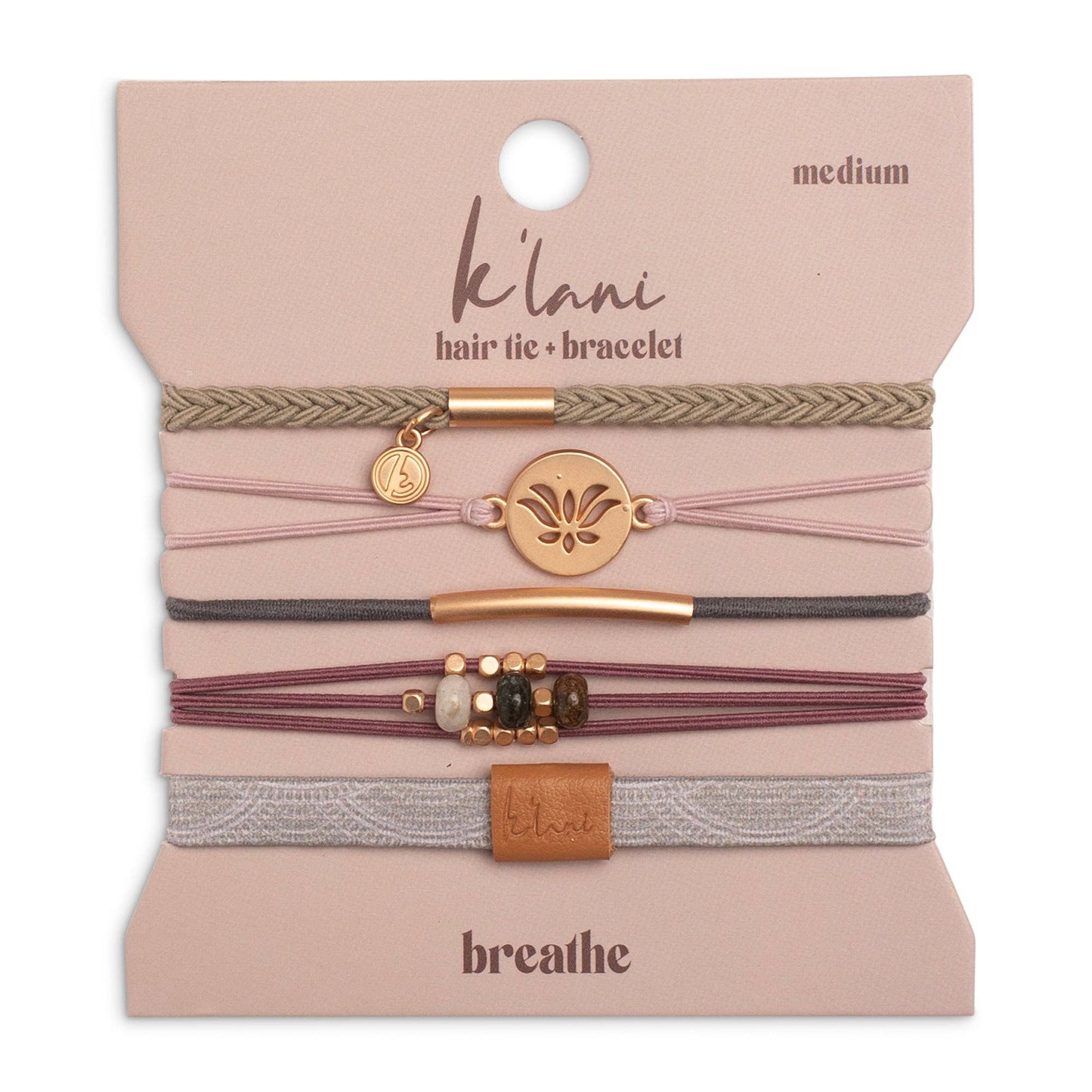 Hair Tie Bracelets- Breathe