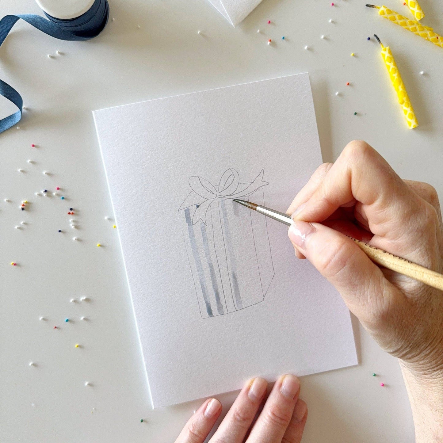 Celebrate Paintable Notecards - emily lex studio