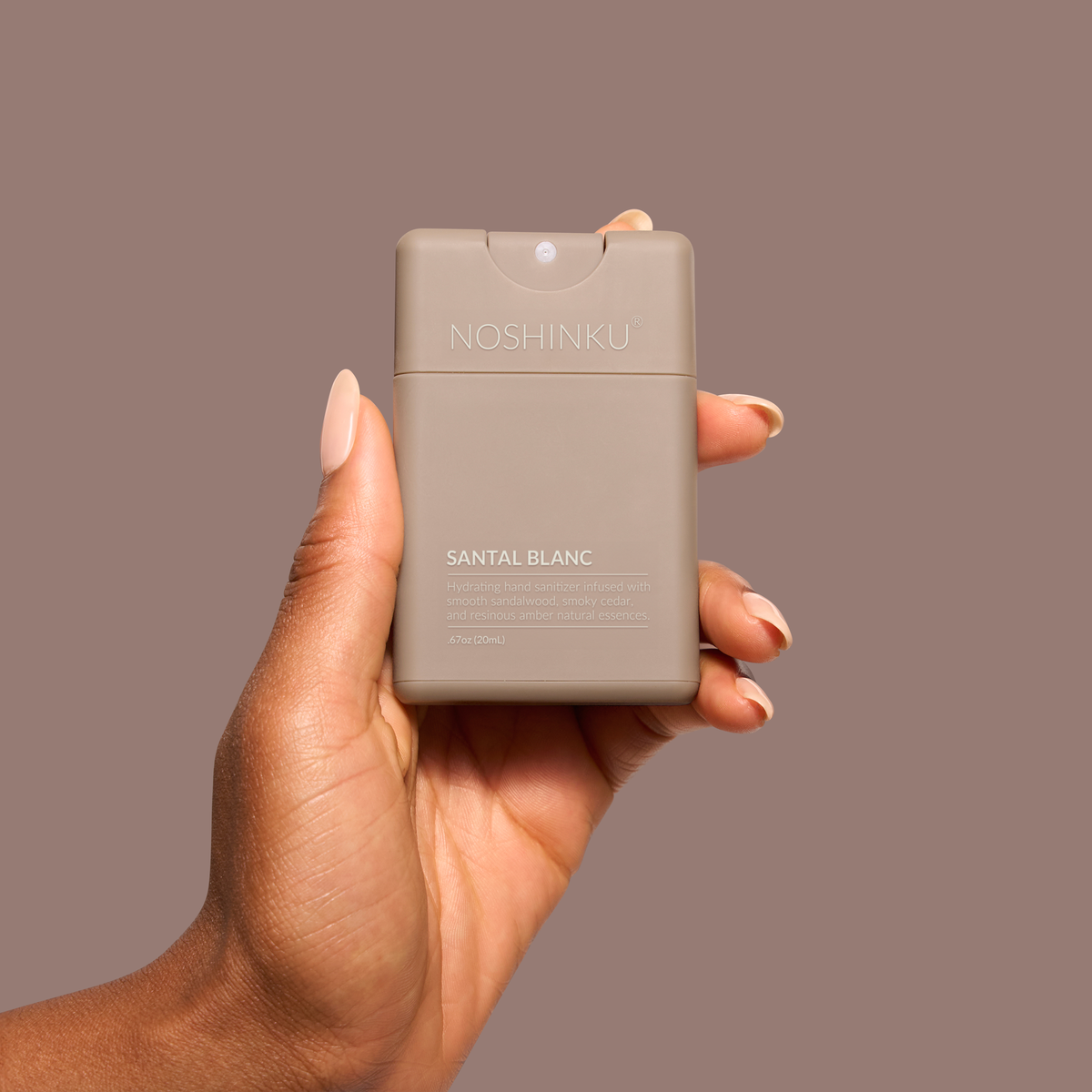 Refillable Santal Blanc Hydrating Pocket Hand Sanitizer - Noshinku