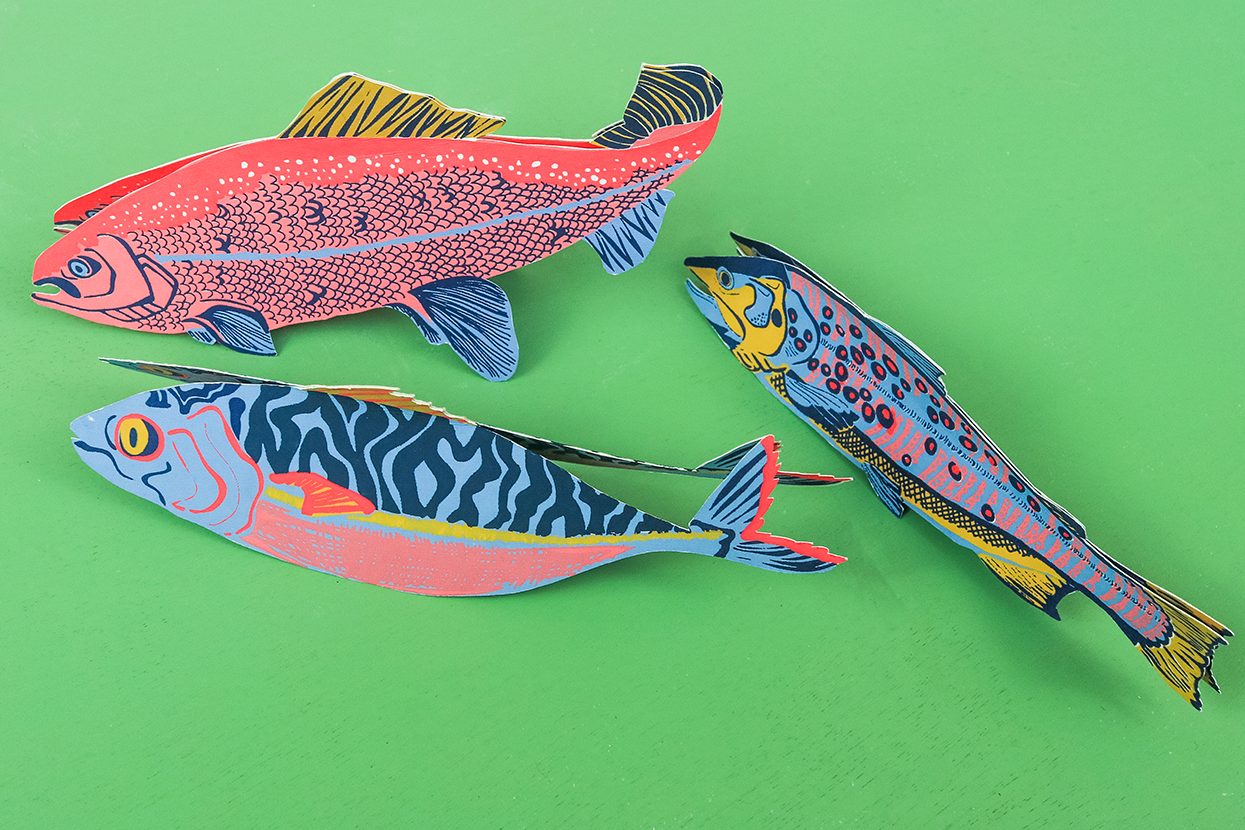 Mackerel Greeting Card - East End Press