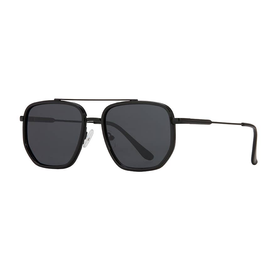 Flynn - Onyx / Matte Onyx / Smoke Polarized Lens - Blue Planet Eco-Eyewear