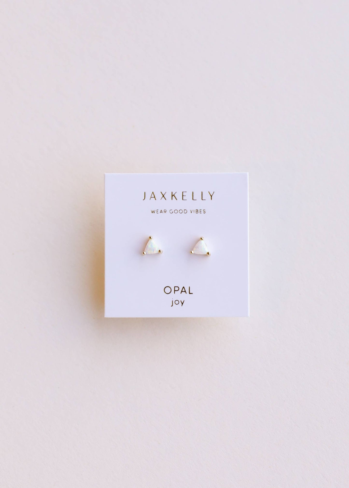 Mini Energy Gem - White Opal - Earring