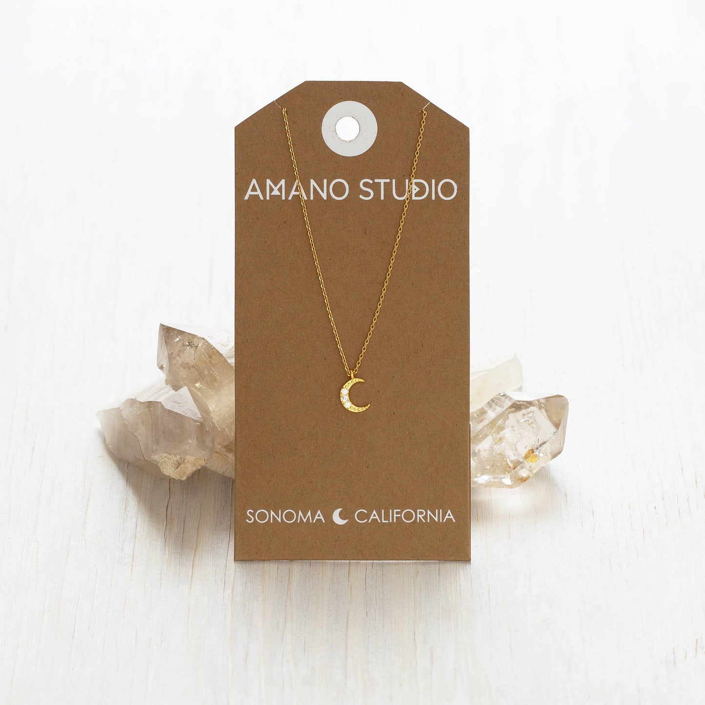 Amano Studio - Crescent Moon Charm Necklace