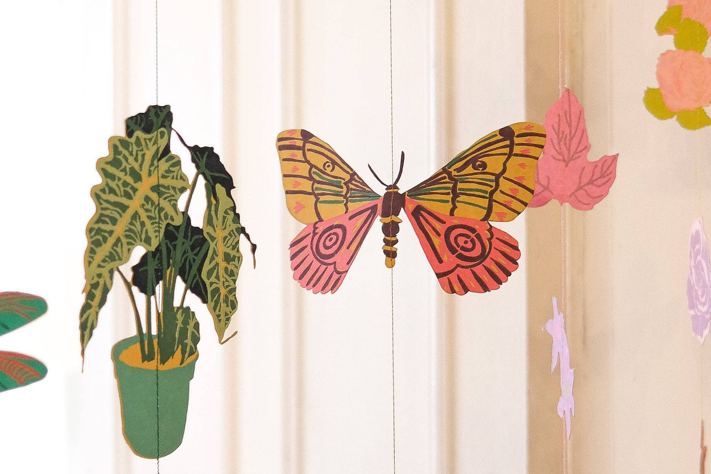 East End Press - Butterfly Vertical Wall Hanging