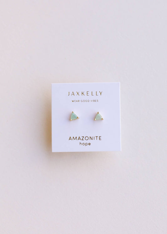 Mini Energy Gem - Amazonite - Earring