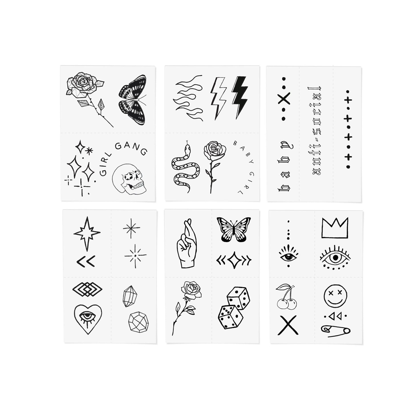 INKED by Dani - Bad Babe Temporary Tattoo Pack