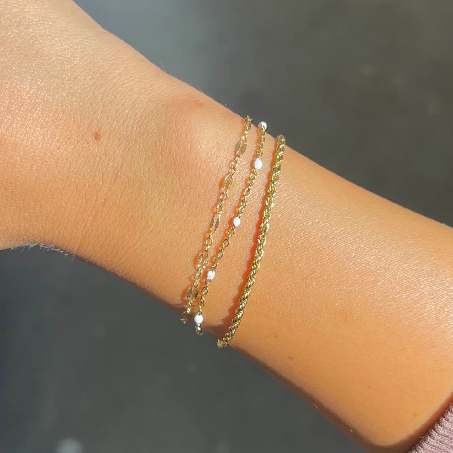 Waterproof Gold Felix Bracelet