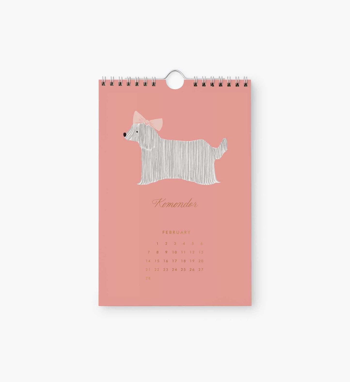 2027 Dog of the Month Kitchen Calendar (6x9)