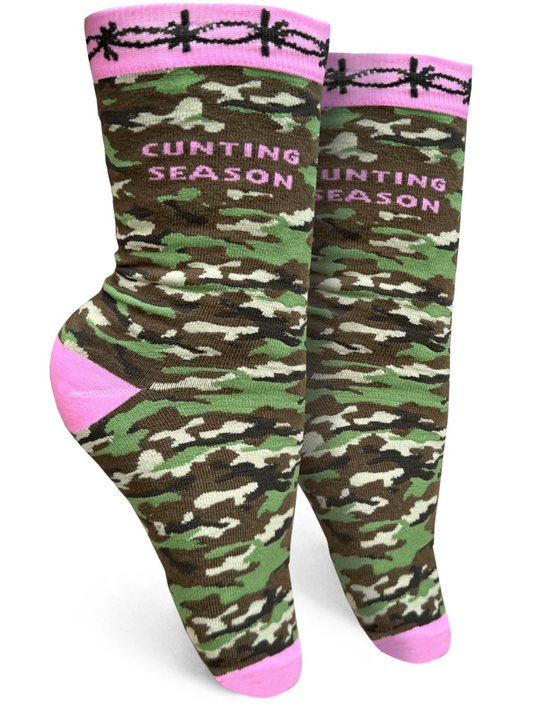 Cunting Season Women’s Crew Socks