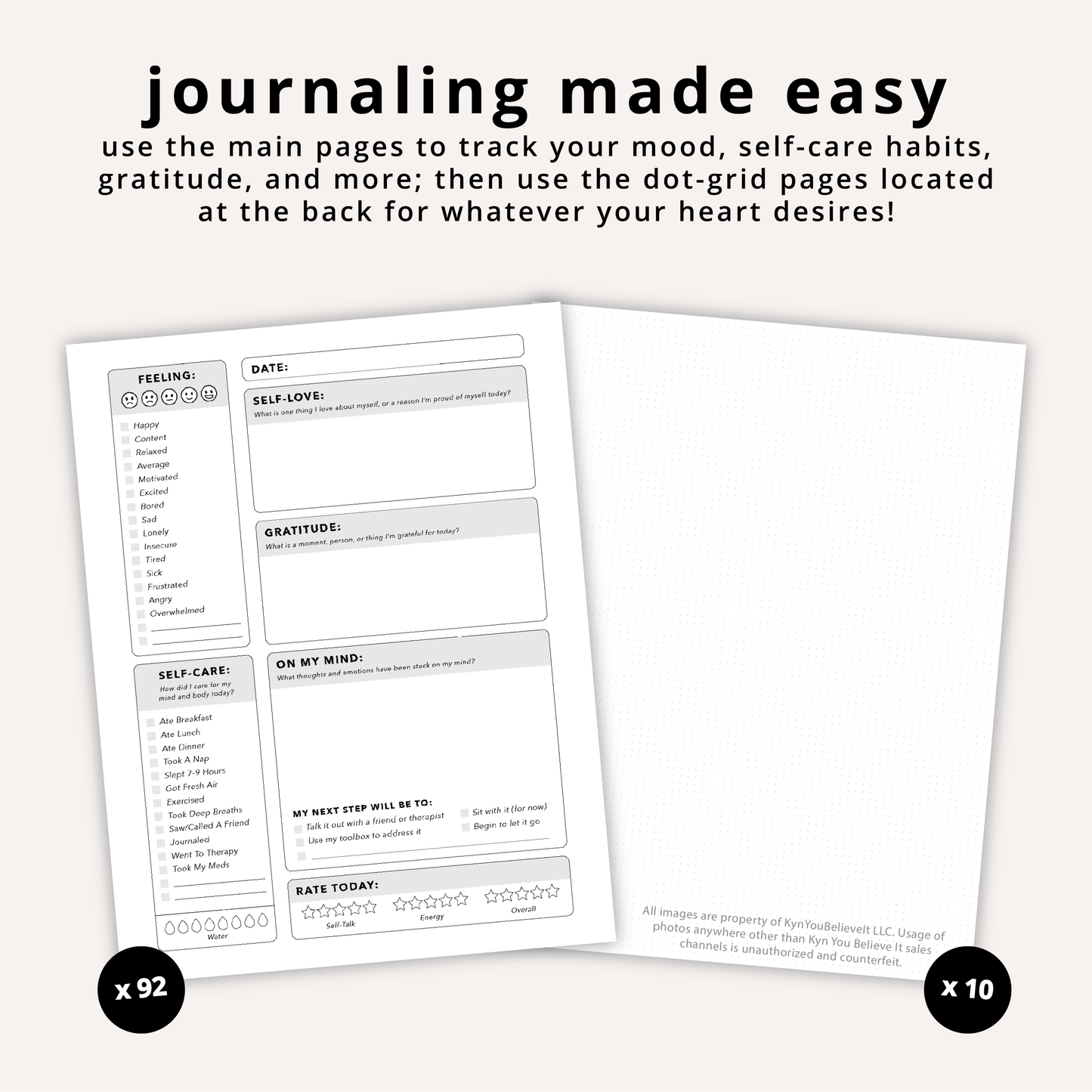 I'll Unpack This In Therapy - Mental Health Journal