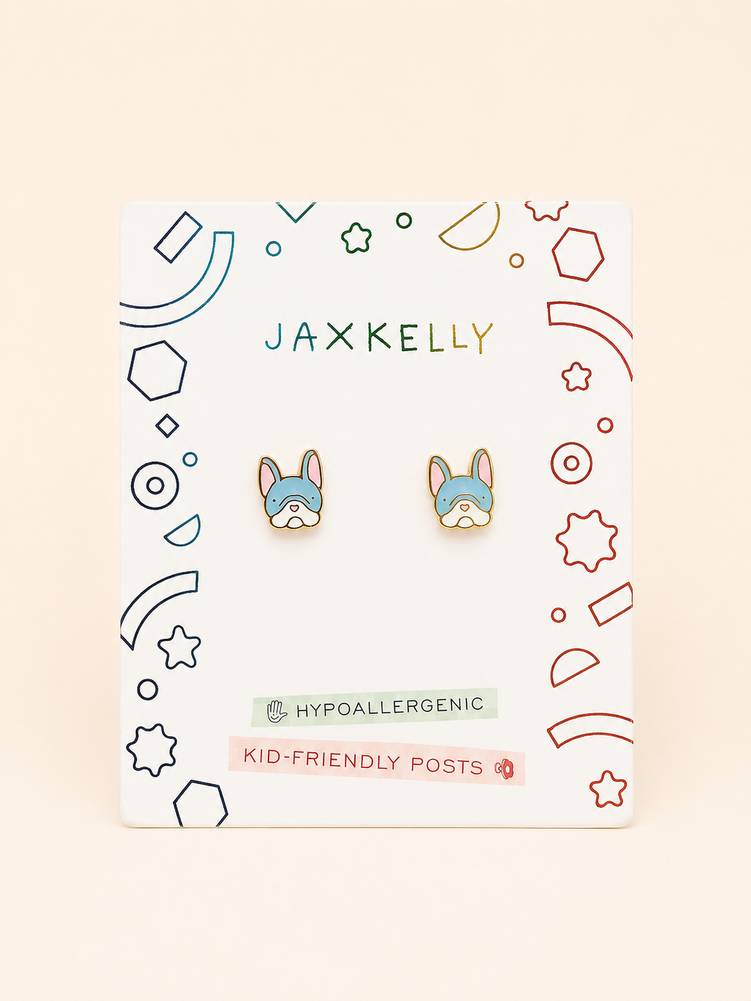 Fenchie Enamel Flat Back Earrings - JaxKelly