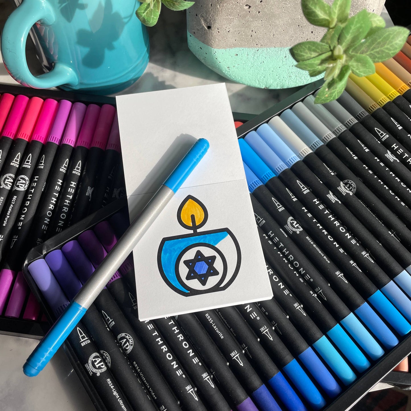 Happy Hanukkah Easy Tear Mini Coloring Book