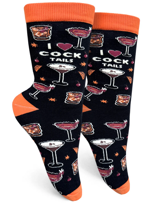 I Love Cocktails Women’s Crew Socks