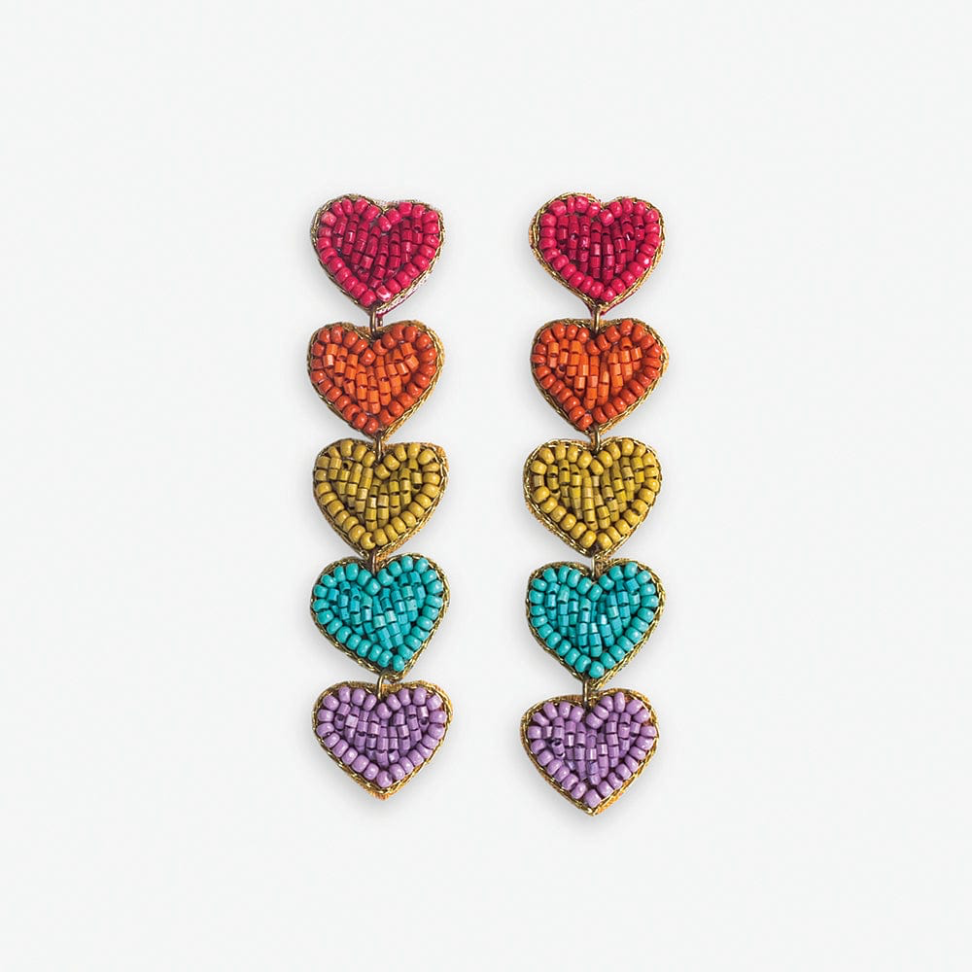 Christina Heart Earrings - Ink + Alloy