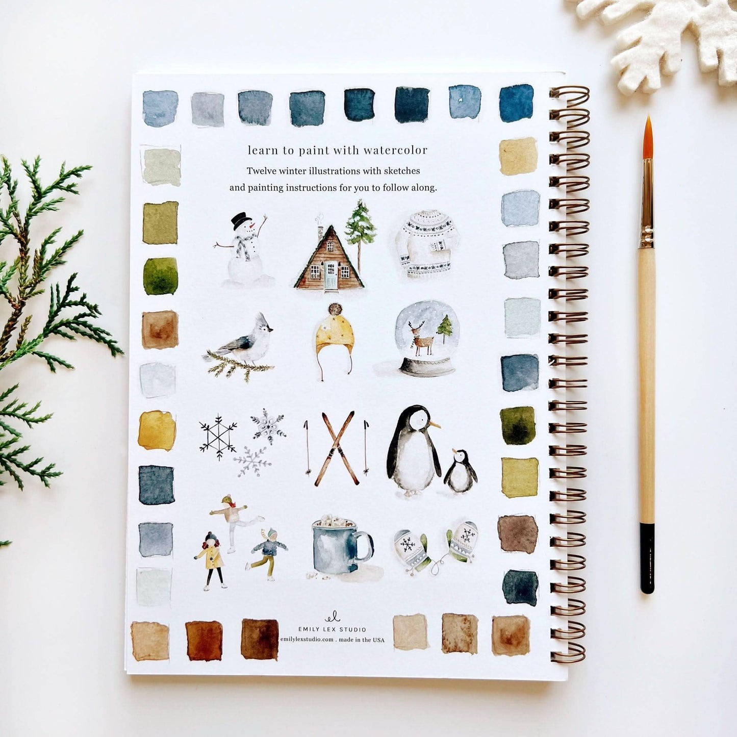 Winter Watercolor Workbook - emily lex studio