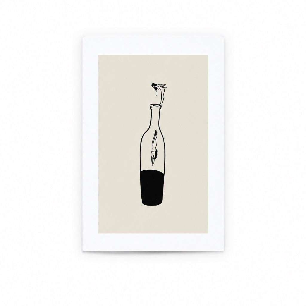 “Wine Dive” Art Print - Tumbleweed Design Studios