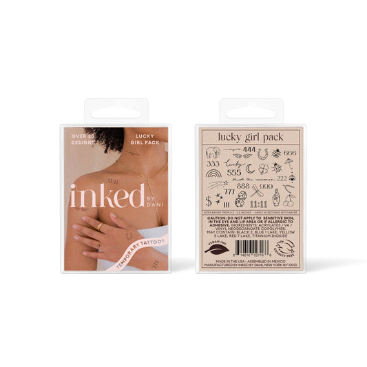 INKED by Dani - Lucky Girl Temporary Tattoo Pack