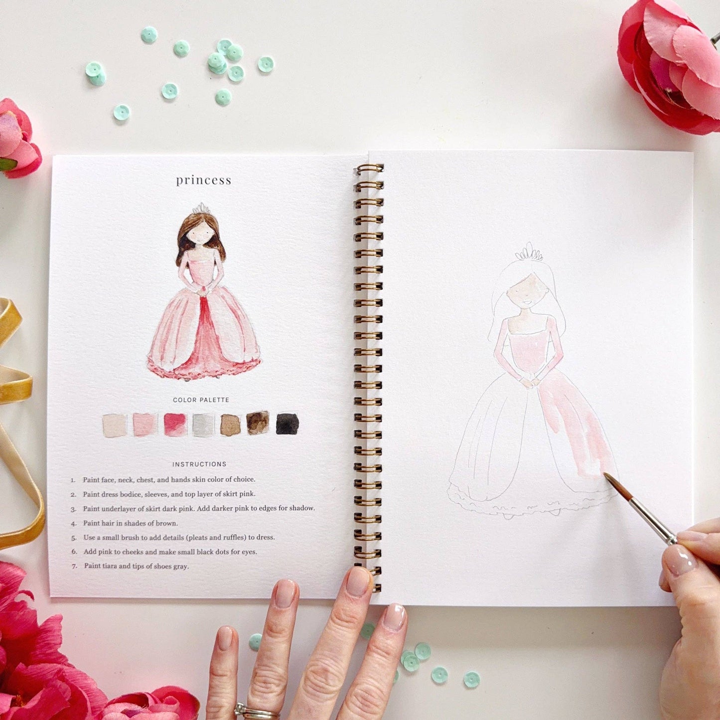 Fairytale Watercolor Workbook - emily lex studio