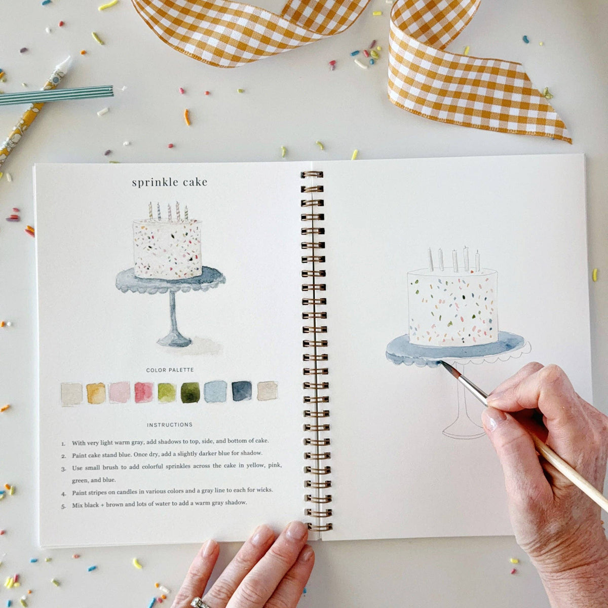 Celebrate Watercolor Workbook - emily lex studio