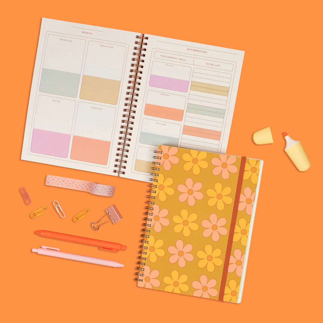 Color Block Daisy - Undated Perpetual Planner