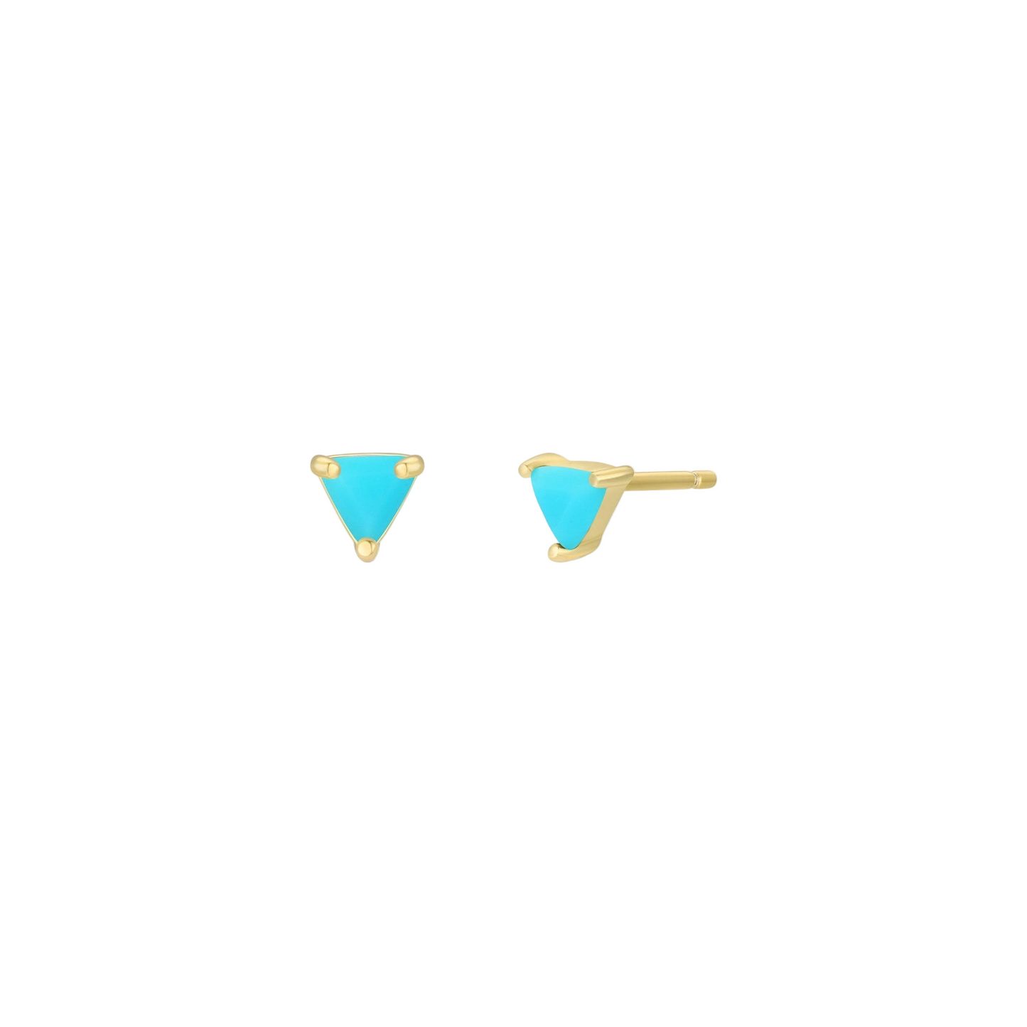 Mini Gem Energy Earrings - Turquoise - JaxKelly