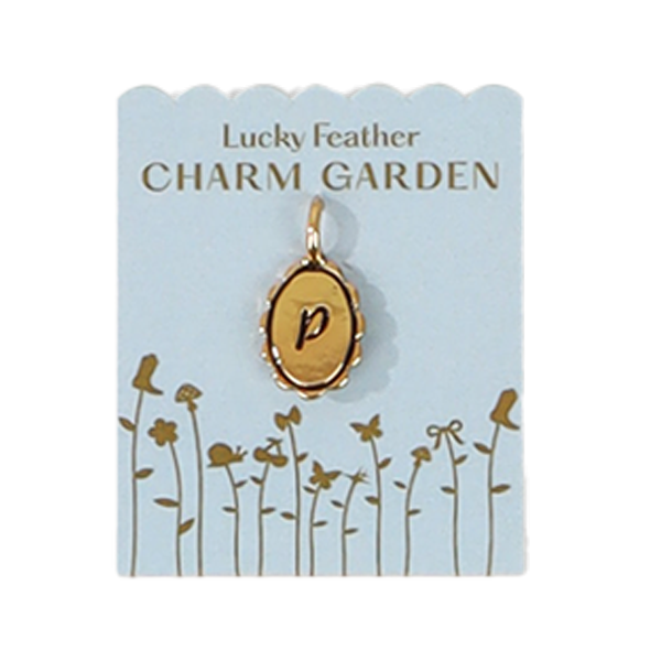 Scalloped Initial Charms