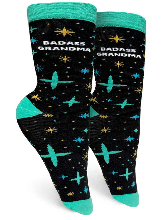 Badass Grandma Womens Crew Socks