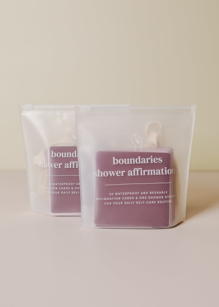 Boundaries Shower Affirmations Gift Set