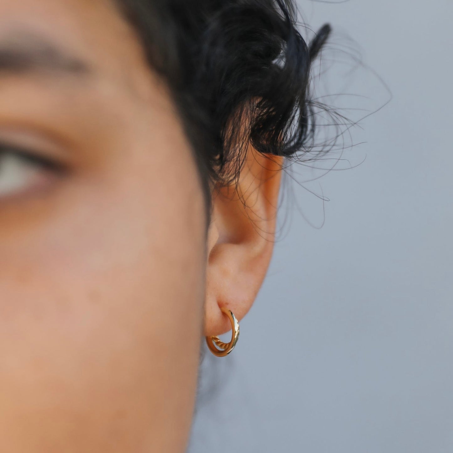 Gold Double Hoop Earrings - JaxKelly