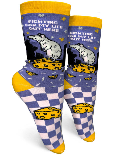 Fighting For My Life Out Here Women’s Crew Socks