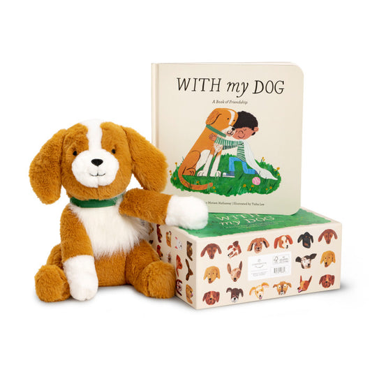 With My Dog Plush and Picture Book Pair