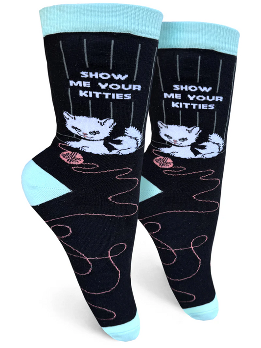 Show Me Your Kitties Women’s Crew Socks