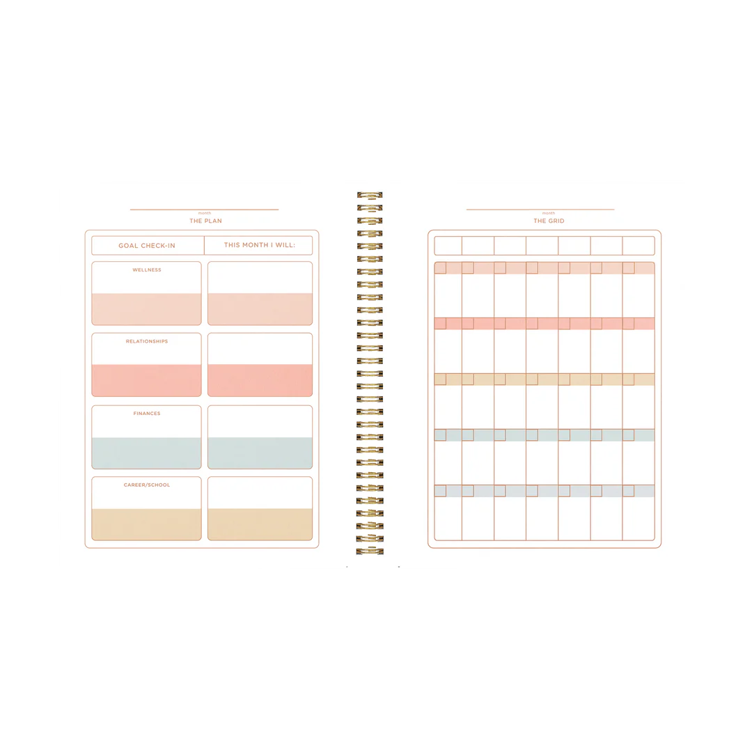 Color Block Daisy - Undated Perpetual Planner
