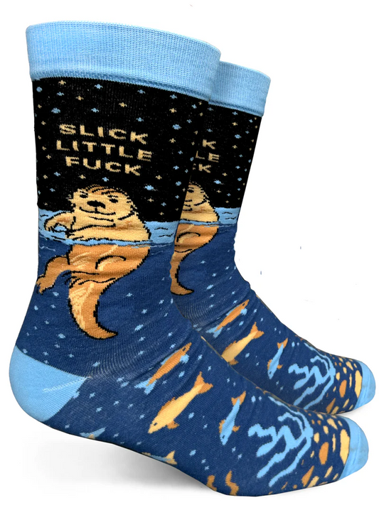Slick Little Fuck Mens Crew Socks