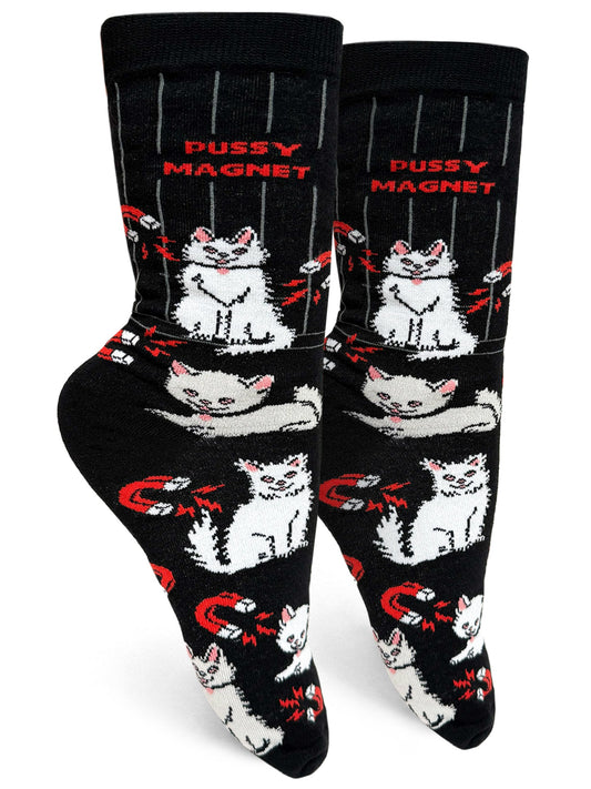 Pussy Magnet Womens Crew Socks