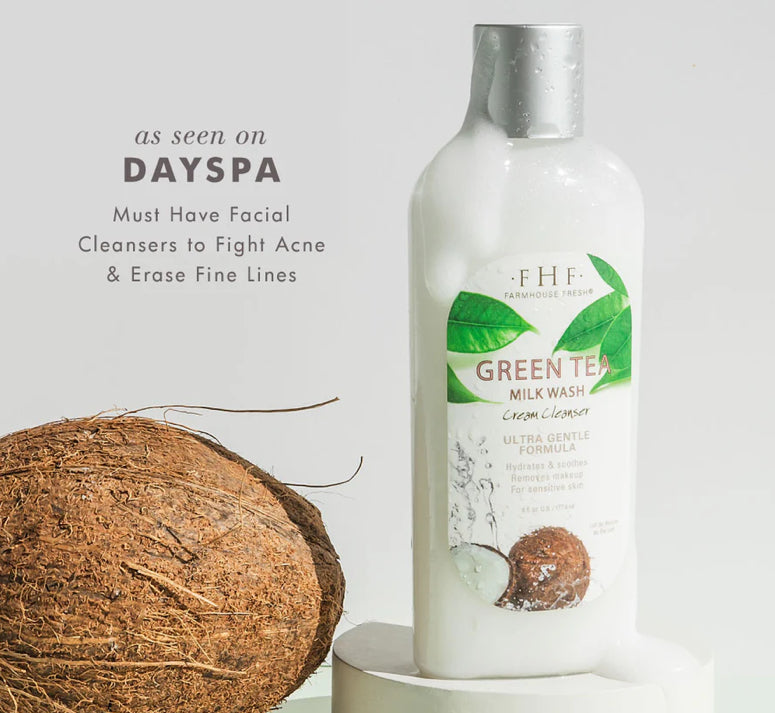 Green Tea Milk Wash Cream Cleanser