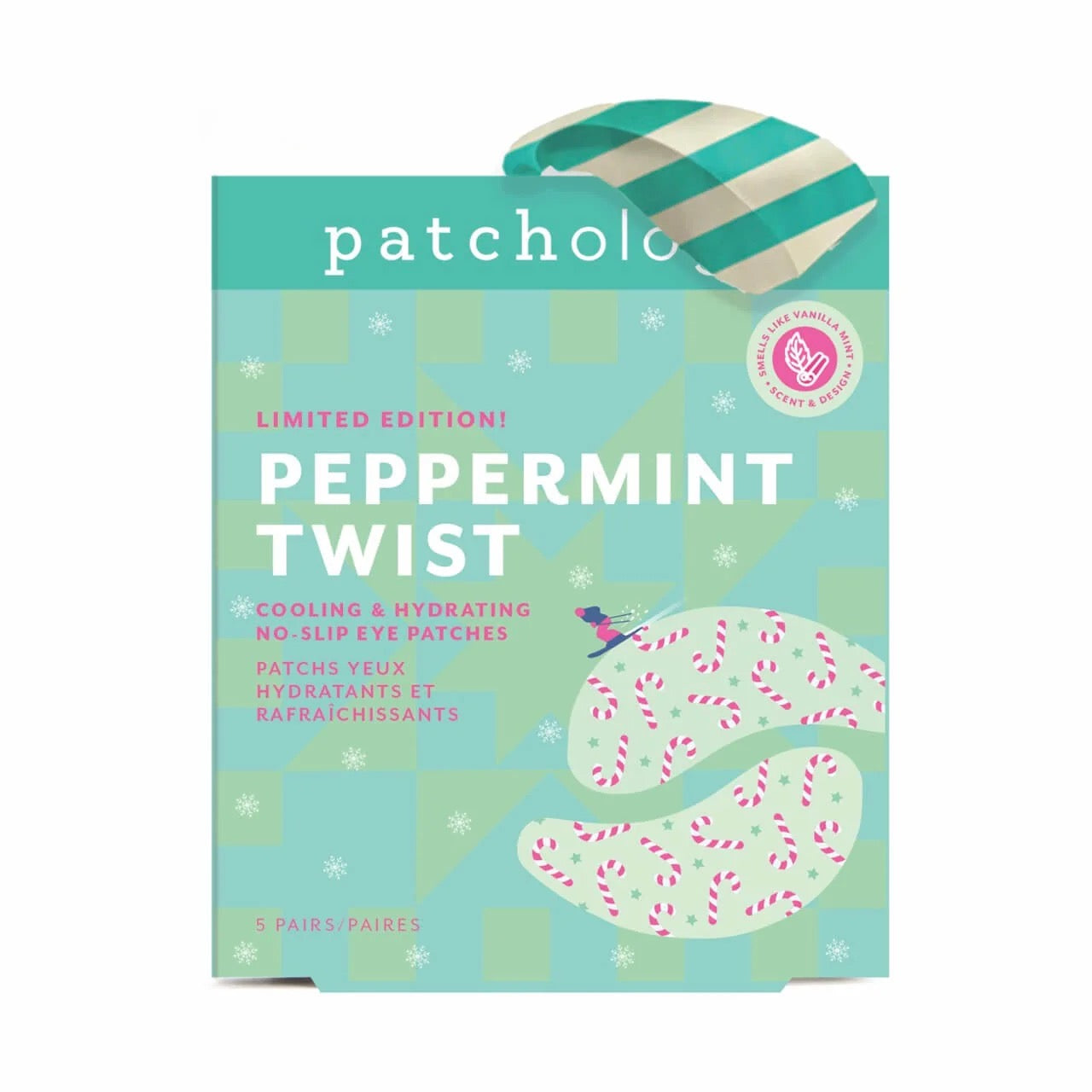 Peppermint Twist - Cooling & Hydrating No-Slip Eye Patches - Patchology