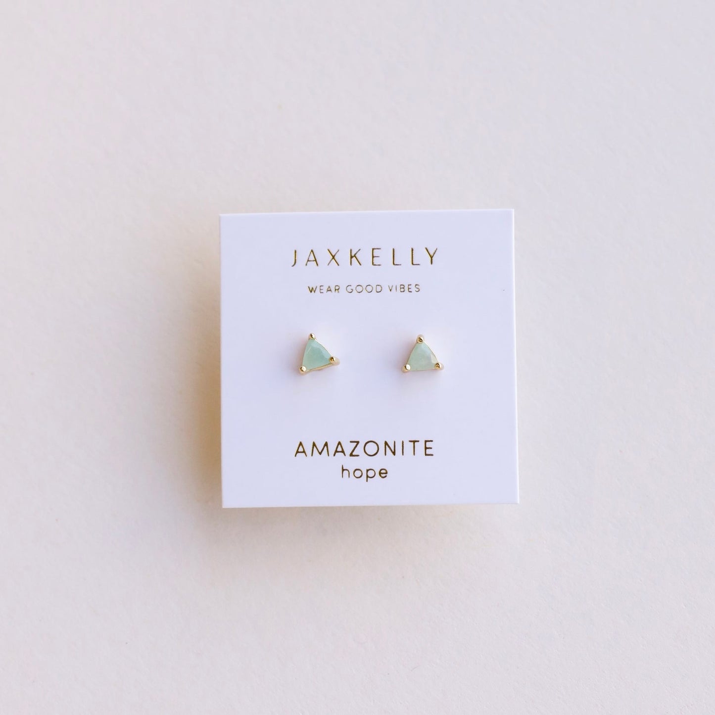 Mini Energy Gem Earrings - Amazonite - JaxKelly