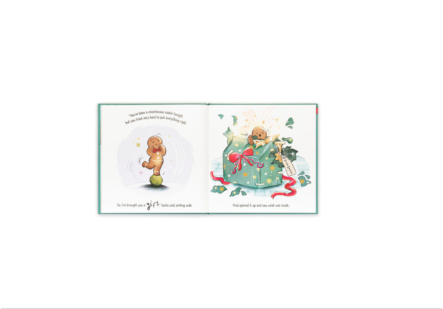 Gingerbread Fred Book- JELLYCAT