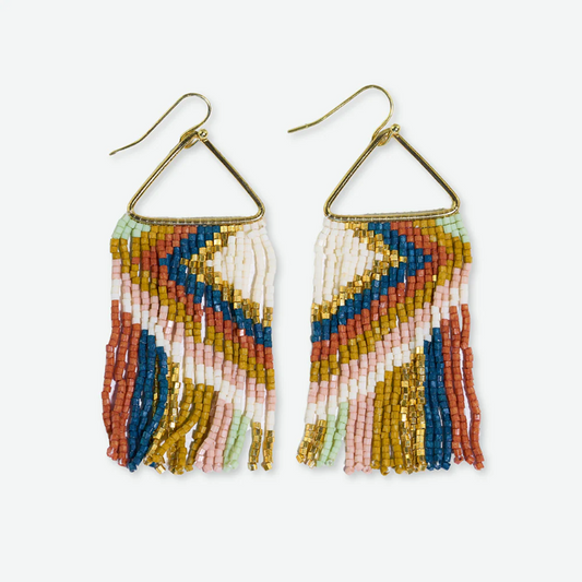 Paige Ascending Blocks Earrings - Desert