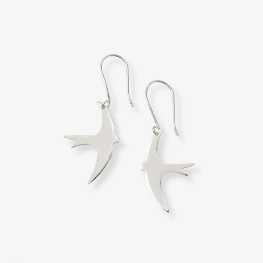 Silver Juliet Bird Earrings