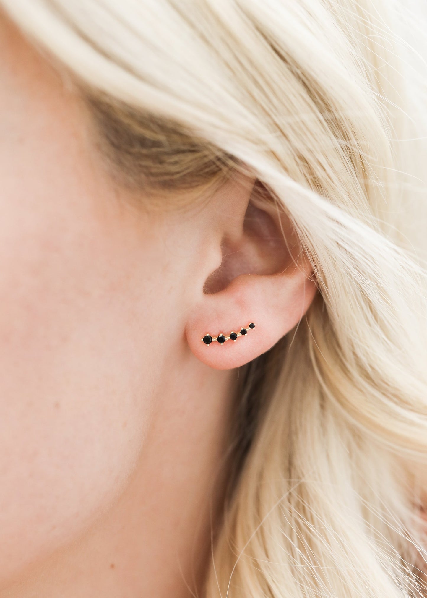 Black Crawler Earrings