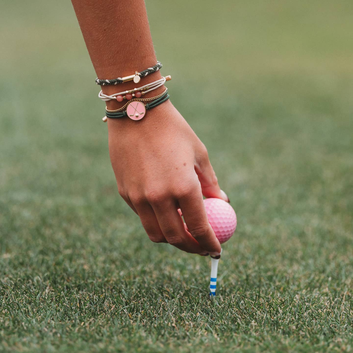 Tee Time Golf  - Hair Tie Bracelet Set