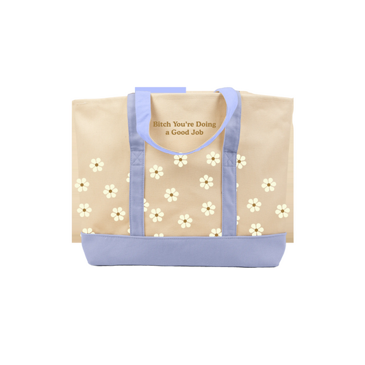 Bitch Good Job - Peri Daisy Large Classic Tote