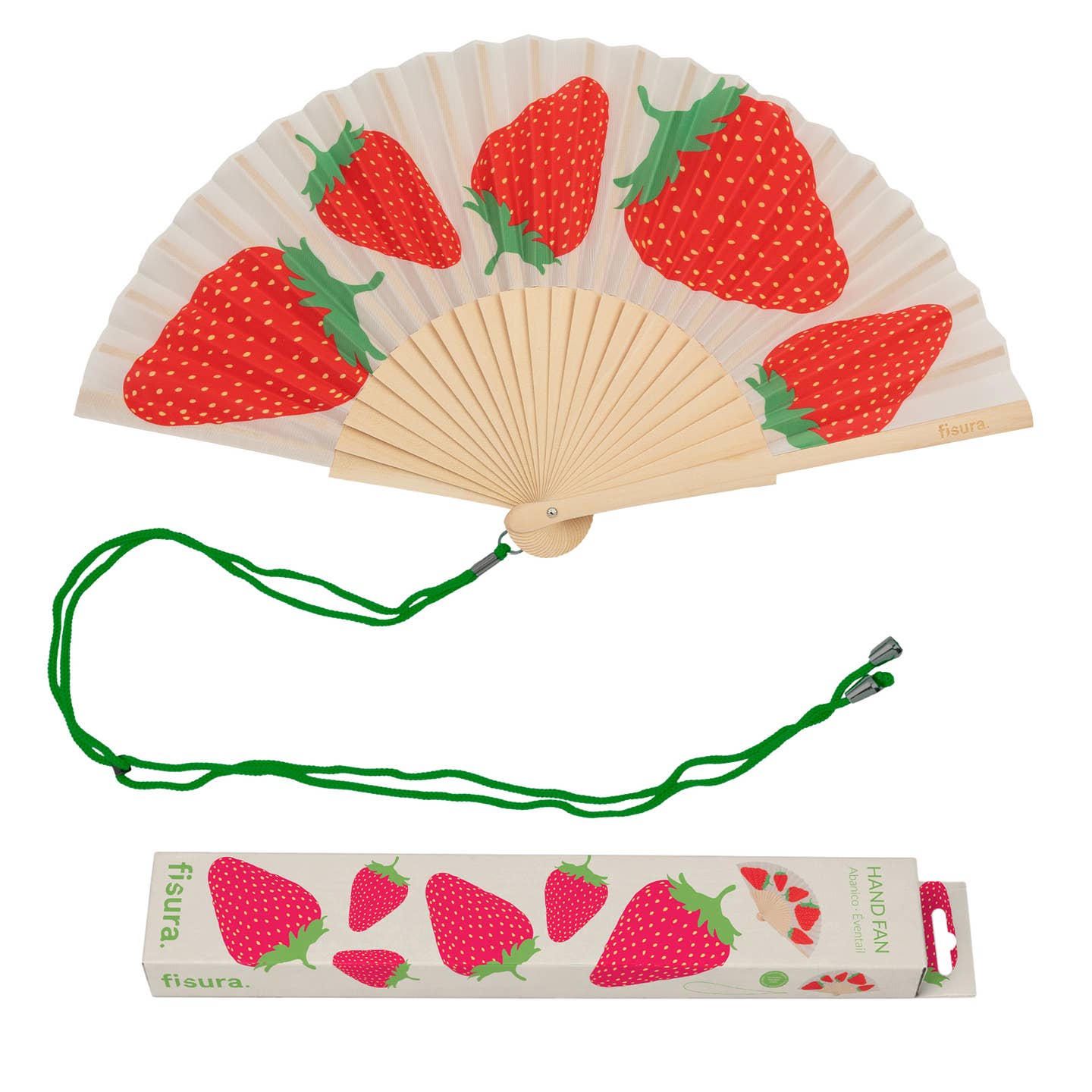 Strawberry Hand Fan