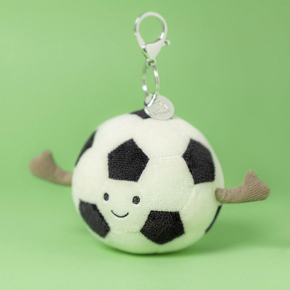 Amuseables Sports Soccer Bag Charm - JELLYCAT